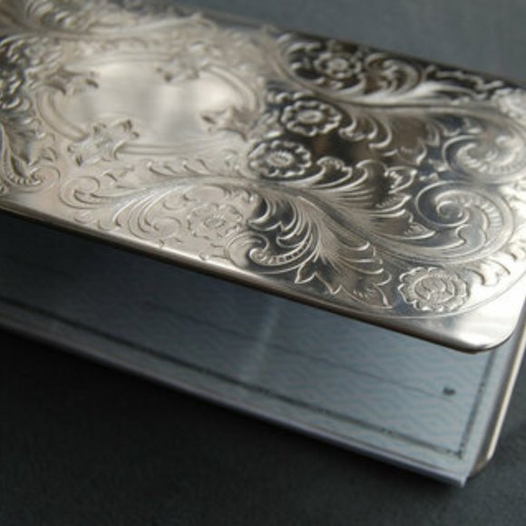 Dresden Sterling Sliver checkbook cover - Picture 11 of 12
